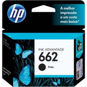 Cartucho de Tinta HP 662 Preto