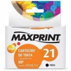 Cartucho Maxprint 21 Preto